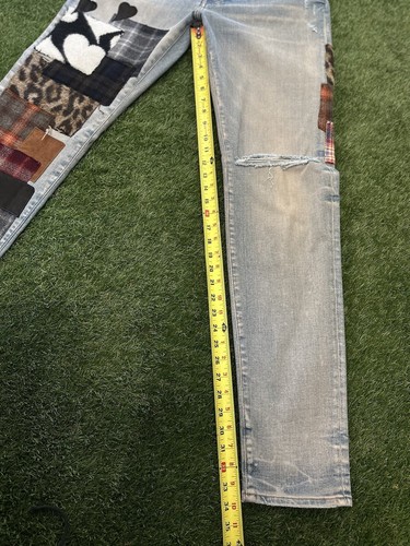 Größe 36 - Amiri Patch Jeans $ 1290 Einzelhandel Denim schwarz Patch 100 % authentisch - Bild 19 von 21