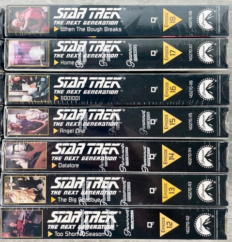 Star Trek The Next Generation VHS Tapes Lot of 14 Episodes 5-18 BRAND NEW - Picture 4 of 12