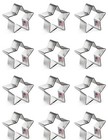 1 Dozen (12 pieces) Star Five Point Cookie Cutter 2 in Metal Party Favors USA