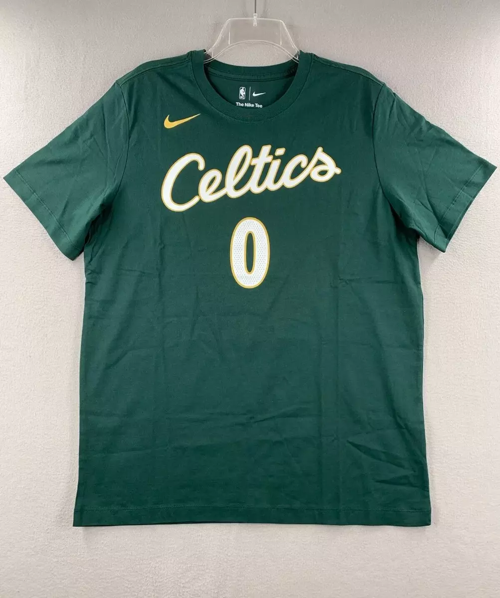 Men's Nike Jayson Tatum White Boston Celtics Name & Number T-Shirt