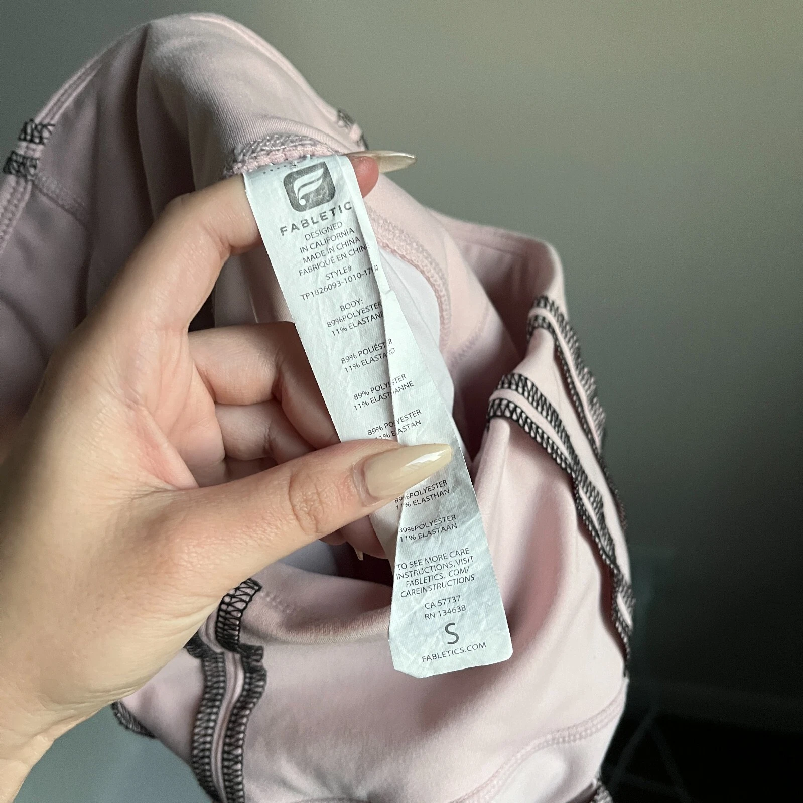 fabletics out seam high waist leggings