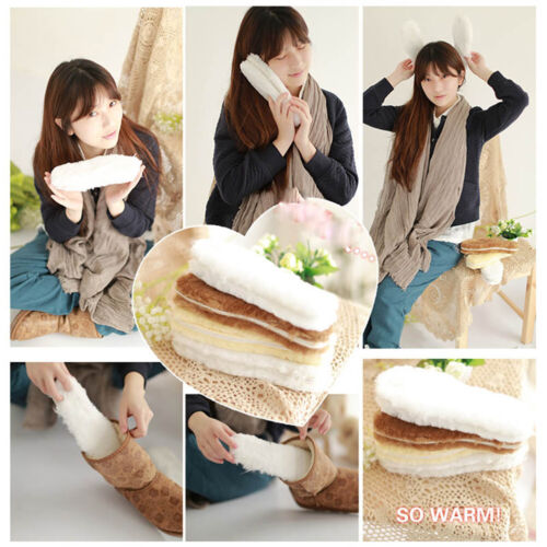 Warm Heated Insoles Soles For Shoes Winter Thick Pad Snow Boots Fur Insoles P ♢ - Bild 3 von 15