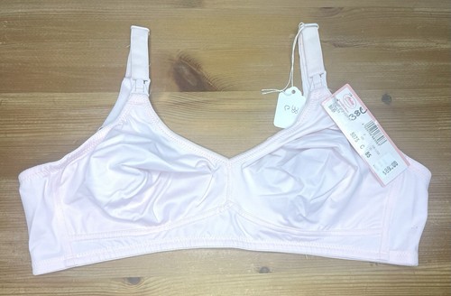 NWT Pink Rose Anita Maternity Bra 38C - Wireless Nursing Clips Soft Cups - 5075