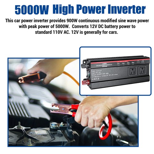 7000W 6000W 5000W 12V A 110V Konverter Con USB Para Carro Inversor Corriente - Bild 32 von 186