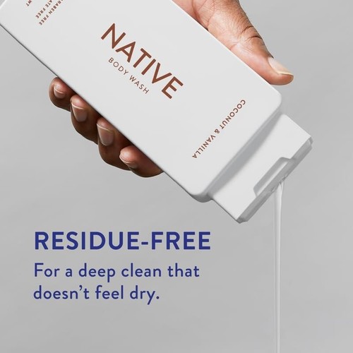 Native Body Wash enthält natürliche Inhaltsstoffe Kokosnuss Vanille 18 Unzen - Bild 5 von 6