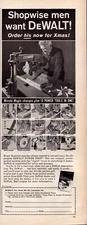 DeWalt Power Shop Lancaster PA Tools Wise Men want DeWalt Vintage Print Ad 1960