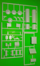 White Western Star 1/25 Frame Components Air Fuel Tanks Battery Box Truck Parts