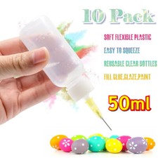 50ml Precision Applicator Bottles, 10Pcs Needle Tip Squeeze Bottle Squeeze
