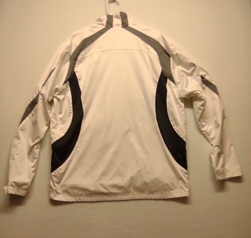 Antigua METS Jacket Men's L White MLB Lined Pockets Zipper Lightweight - Picture 9 of 12