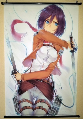 Attack on Titan AOT Scrolls 60cm x 90cm (2ft x 3ft) Mikasa Ackerman - Picture 4 of 4