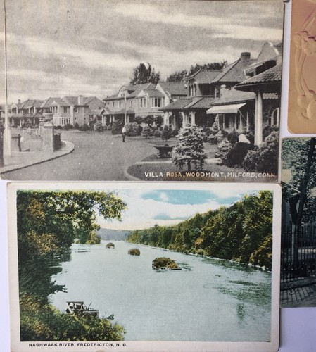 Lot 10 alte Postkarten gebraucht & unbenutzt NY, N.B., CT, Neapel, GeburtstagLot #2.4 - Bild 2 von 4