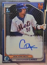 2024 Bowman Chrome Chrome Prospect Autographs#CPA-CLA Cristopher Larez 