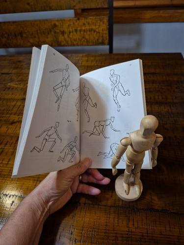 FIGURE DRAWING J. M. PARRAMON The Human Body Book & Wooden Figurine - Picture 9 of 10