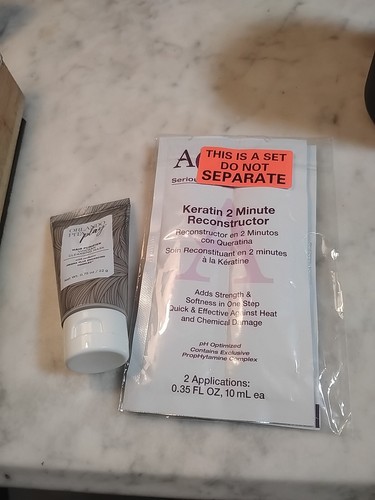 2x Aphogee Keratin 2-Minute Hair Reconstructor  + Orlando Pita Play Vinegar Mask - Picture 1 of 2