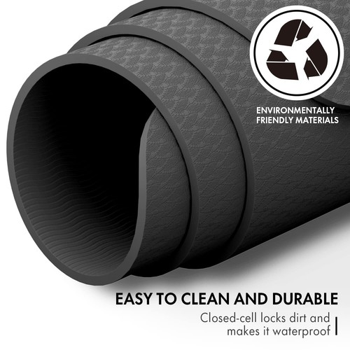 FrenzyBird Large Yoga Mat 6'x 4'(72”x 48”)—1/4" - Picture 6 of 6