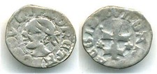 Silver obol (1/2 denar) of Louis, King of Hungary (1342-1382), Croatia and Polan