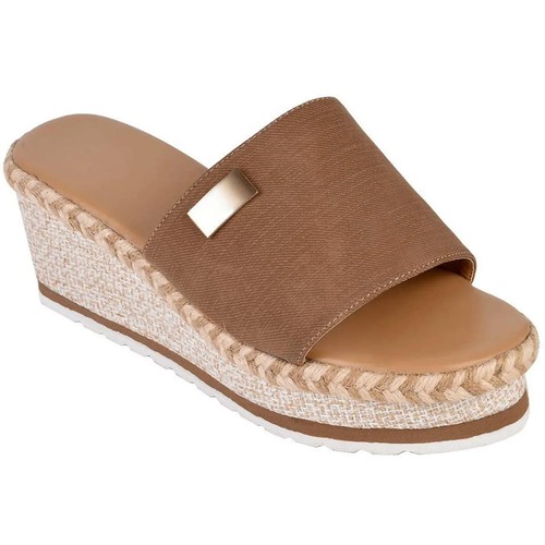 Womens Open Toe Sandals Wedge High Heels Slippers Beach Platform Shoes Slip On - Picture 7 of 28