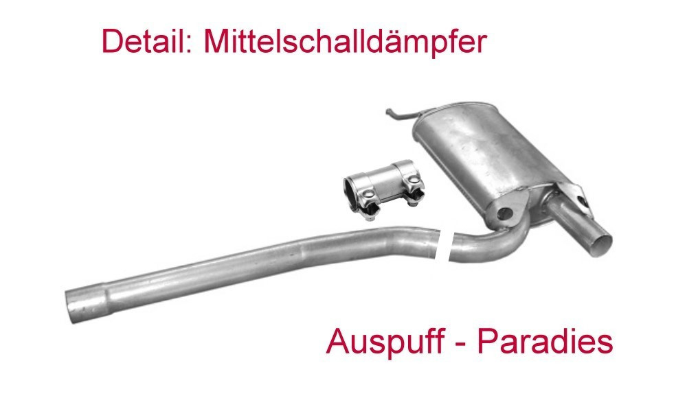 Abgasanlage Auspuff für Audi A4 (B5) 1.9TDi 75PS & 90PS Limo 8D2 & Avant 8D5+Kit eBay