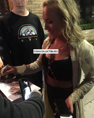 JAMIE ANDERSON "OLYMPIC GOLD MEDALIST" HAND SIGNED 8X10 PHOTO COA EXACT PROOF - Picture 2 of 2