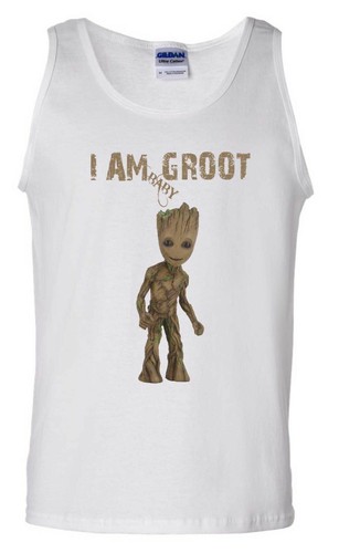 I am Baby Groot Weste Superheld Fans lustiger Witz Geburtstag Weihnachten Geschenk Männer Tank Top - Bild 7 von 7