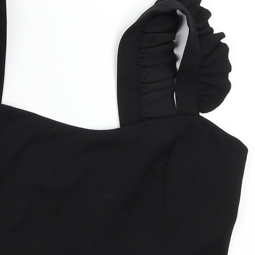 Vera & Lucy Womens Black Polyester Blend Cropped Tank Size M - Picture 10 of 12