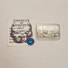 1 oz Silver Art Bar Antique - Pit Bullion Museum Heist - Low Mntg 100 - F8496