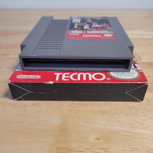 Tecmo NBA Basketball NES Nintendo Entertainment System CIB Missing Manual Tested - Picture 2 of 6