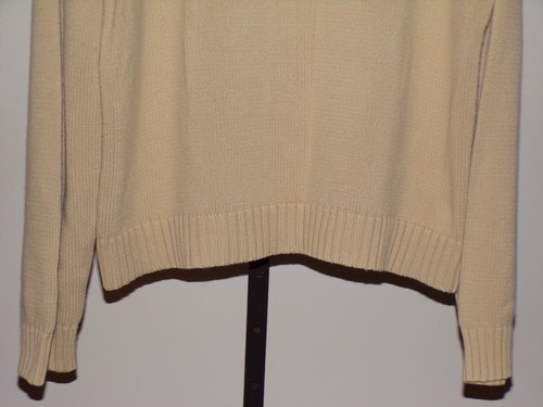 Vintage ABERCROMBIE & FITCH Herren Beige Rundhals 100% Baumwolle Pullover Sweater XL - Bild 6 von 7