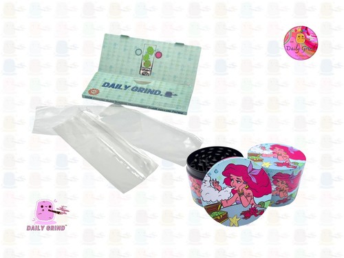50mm Princess Mermaid Parody - Metal Tobacco Magnetic 4Part Grinder Cute Gift - Picture 12 of 21