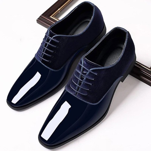 Clásicos Zapatos de PU Hombres Zapatos Formales Oficina Trabajo Zapatos Fiesta Boda Oxfords - Imagen 5 de 22