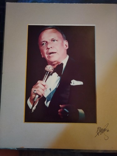 FRANK SINATRA 5x7 PHOTO MUSIC on Cardboard 8x10 FRANK DAVID Photos NJ Vintage