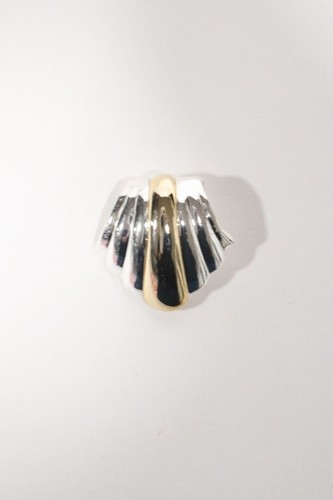 Vintage Sea Shell Silver Tone Pendant - Picture 7 of 11