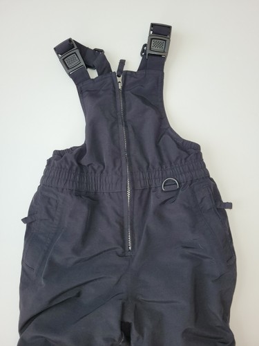 Kids Lands End Iron Knee Snow Bibs size 4 black - Picture 2 of 5