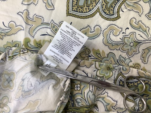 Pottery Barn Charlie Paisley Organic Cotton KING Duvet Cover & 3 Standard Shams - Picture 8 of 12