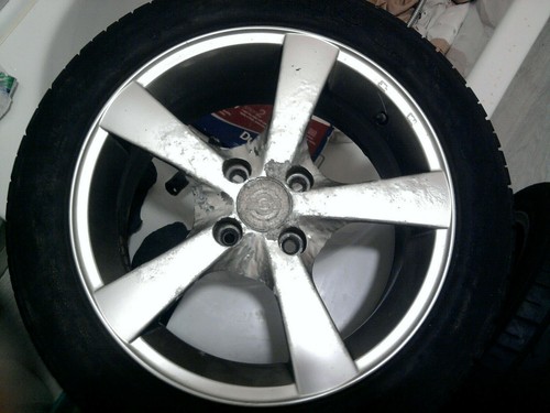 x4 Damaged BSA Motorsports Alloy Wheels 15x6.5J 4x100 Worn 195 50 R15 Tyres - Picture 7 of 10