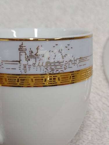 Taza de té y platillo de porcelana fina china Dimlaj #151, taza de espresso 176 - Imagen 7 de 12