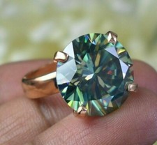 18 Ct Blue Treated Diamond Ring Great Shine And Luster Clarity VVS1 Certified 