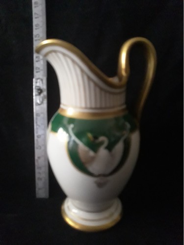 ROVINA -EPINAL PORCELAINE POT A CREME -CYGNE DECOR EMPIRE -JS Jean Schmitt N°2 - Imagen 7 de 7