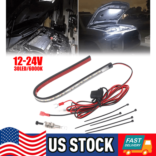 Under Hood LED Light Kit Automatic on/off Universal fits Any