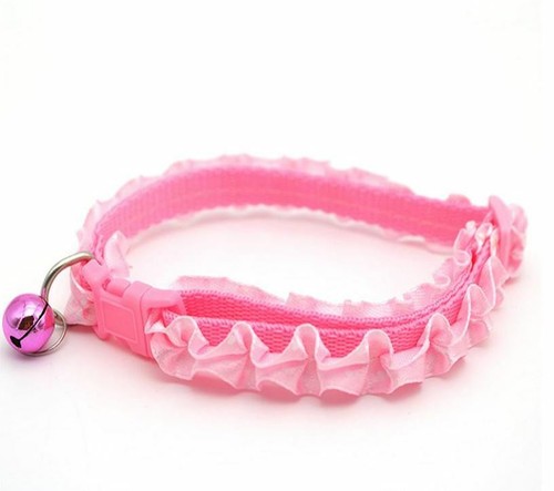 Perro/Cachorro Pequeño Totalmente Ajustable, 3D, Lunares, Volantes, Collar con Campana - Imagen 10 de 13