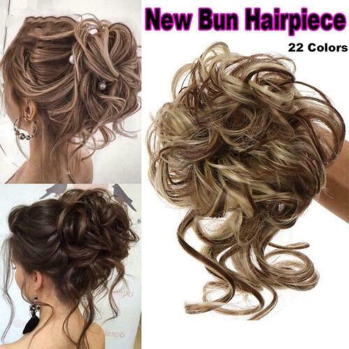 Women Hair Piece Chignon Messy Bun Ponytail Hair Curly Extensions .New | eBay Women Hair Piece Chignon Messy Bun Ponytail Hair Curly Extensions .New | eBay