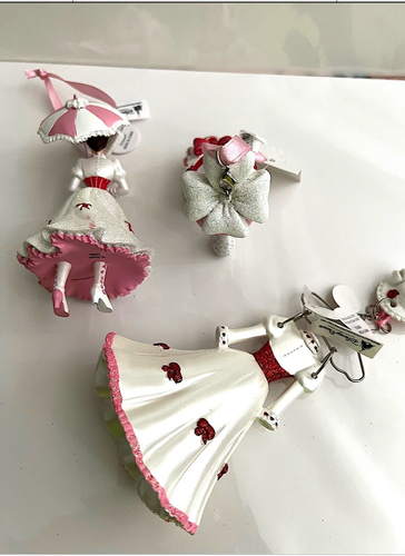Disney Parks Mary Poppins Figurine Shoe Dress Ornament Set of 3 NEW RETIRED - Picture 3 of 3