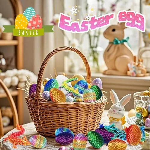 4 Packs Dragon Eggs with Dragon Inside, Stocking Easter Basket , Easter Egg NEW - Picture 5 of 7