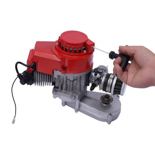 Kit de motor de carreras 2 tiempos 47cc 49cc 50cc motor mini bolsillo moto quad ATV - Imagen 5 de 12