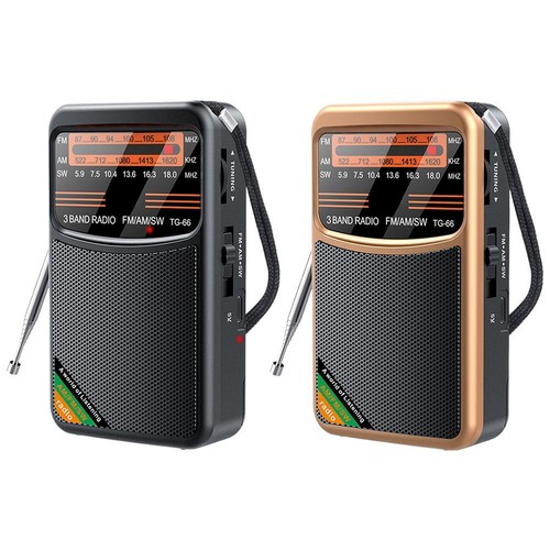 - Vollband Mini Radio Tragbar Multifunktional für Ältere