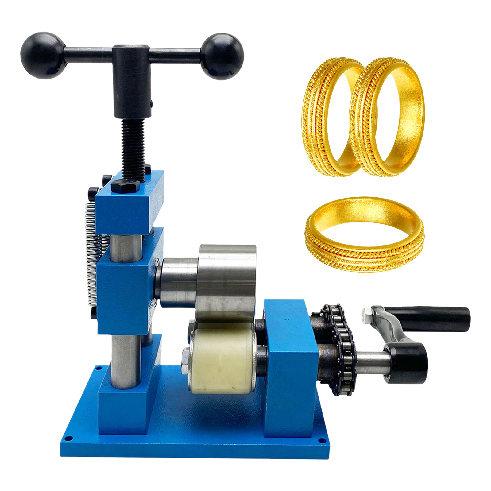 Hand Crank Ring Bracelet Press Bending Machine Making Tool Jewelry Ring Bender
