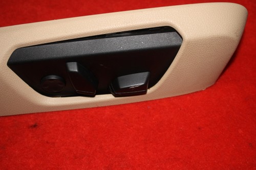 Right Passenger Power Seat Switch Control Trim Beige BMW F30 OEM 320i 328i 335i - Picture 2 of 11