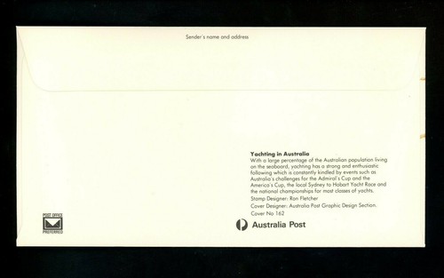 Postal History Australia FDC #816-819 SET OF 4 Yachting sailing boats 1981 - Picture 6 of 8
