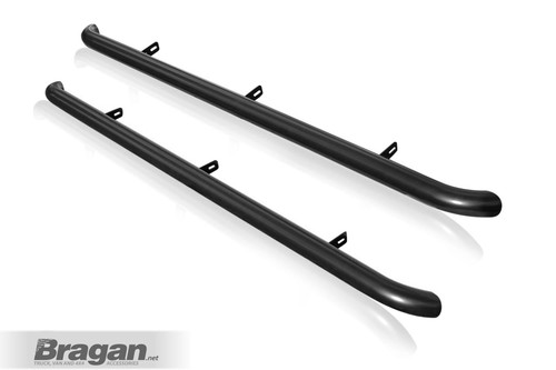 Side bars - Curved For Mitsubishi Asx 2010 - 2018 4 x 4 Stainless Steel - BLACK - Picture 2 of 2
