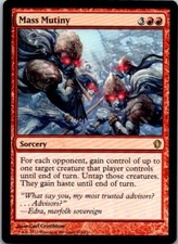 Mass Mutiny Commander 2013 MTG LP